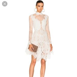 Jonathan Simkhai multimedia lace dress white small